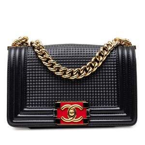 Chanel Boy Flap Bag Cube Embossed #327395C32B